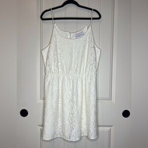 Charles Henry White Lace Dress
